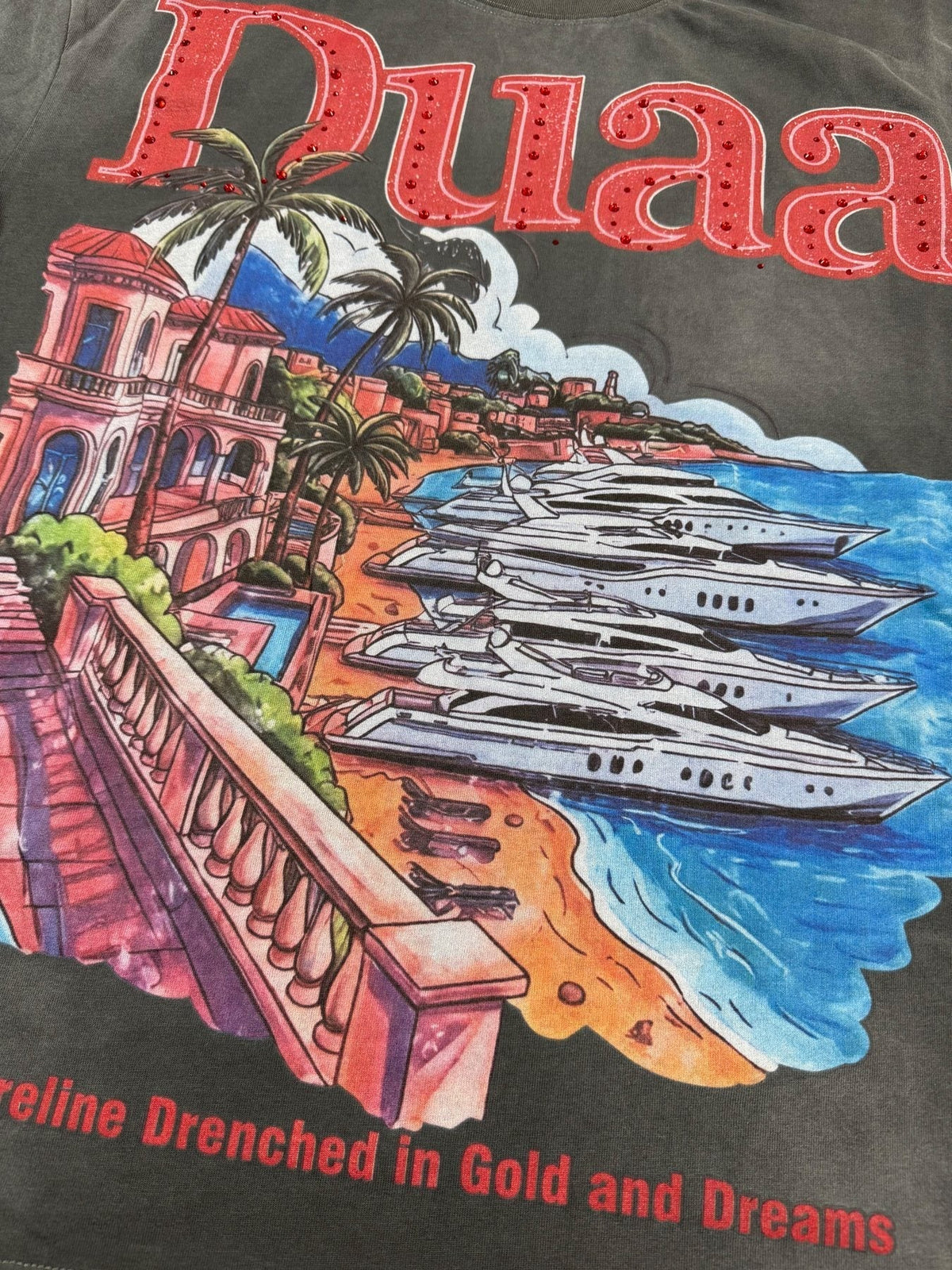 DUAA Shoreline Yacht Graphic T-Shirt ¡ª detail