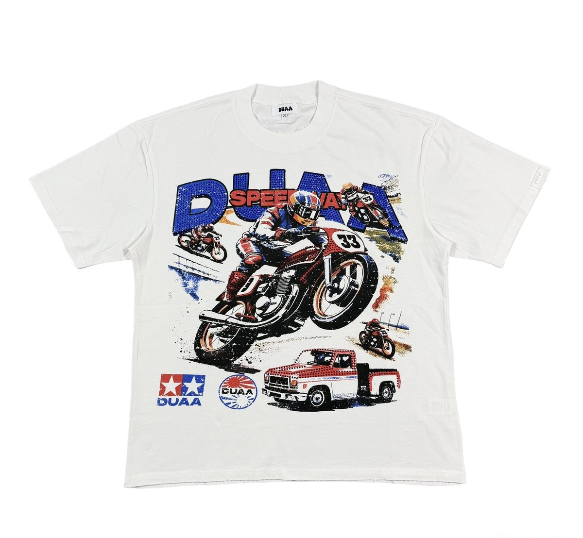 DUAA Speedway Motorcycle Racing Graphic T-Shirt ¡ª hero
