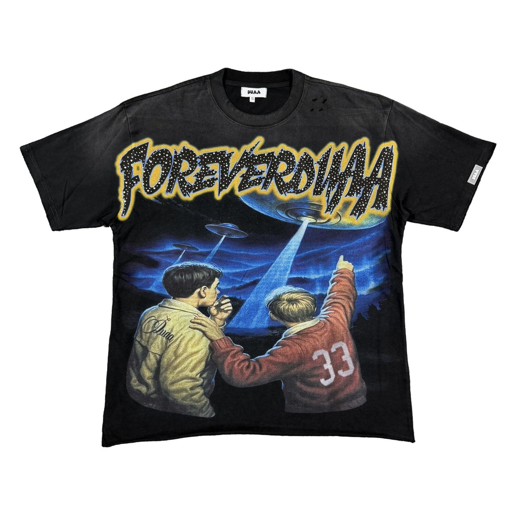 DUAA New Age Distressed Graphic T-Shirt ¡ª hero