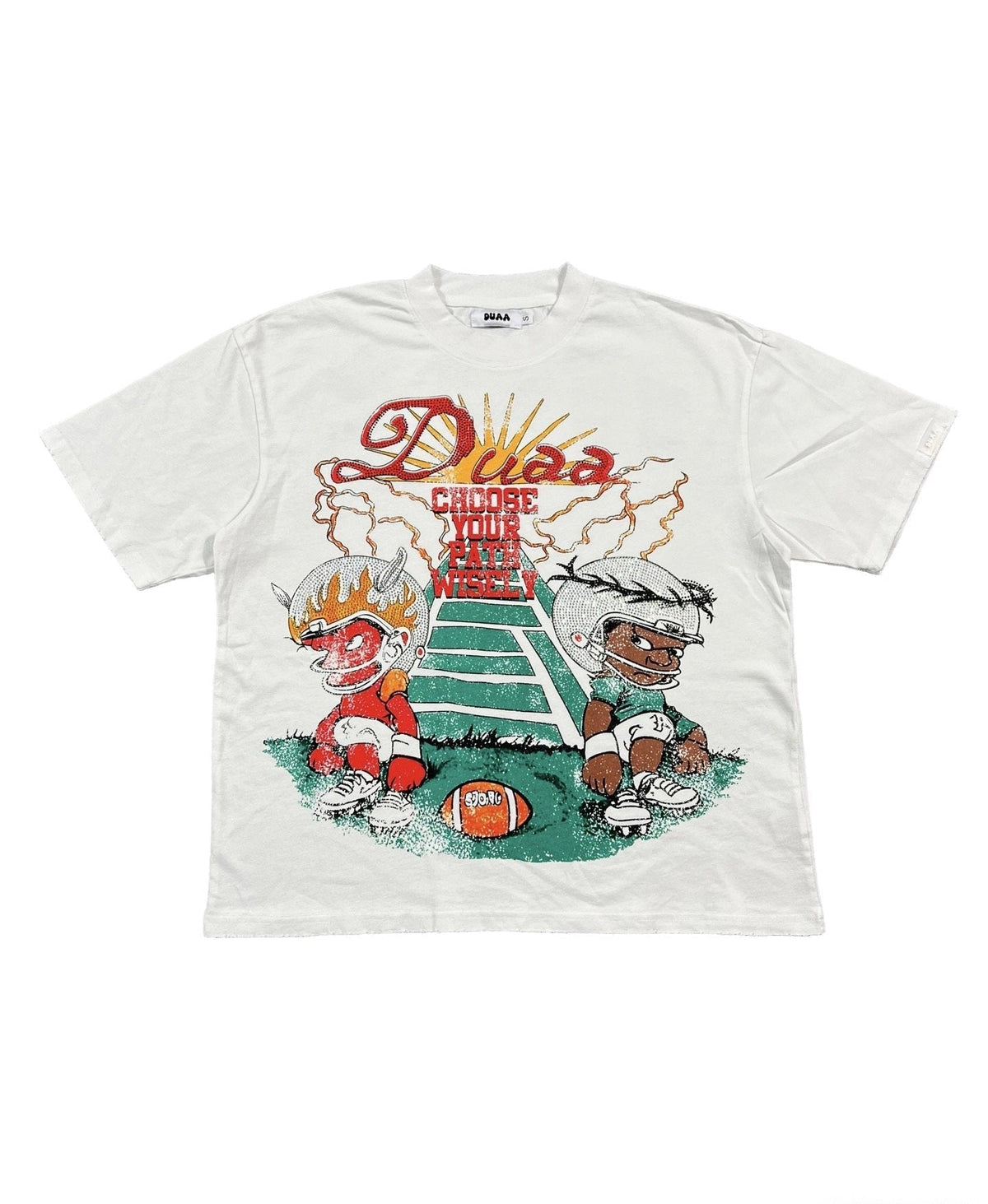 DUAA New Age Rhinestone Graphic T-Shirt ¡ª front