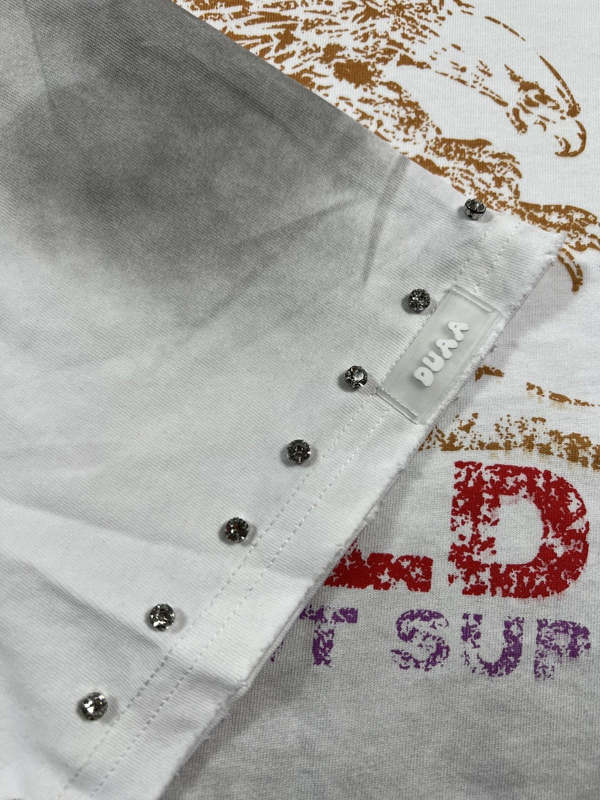 DUAA New Age Studded Graphic T-Shirt ¡ª detail