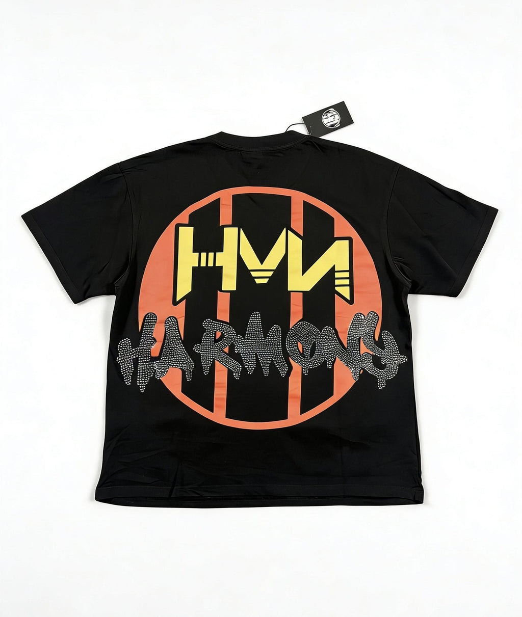 HARMONY New Age Rhinestone Graphic T-Shirt ¡ª back