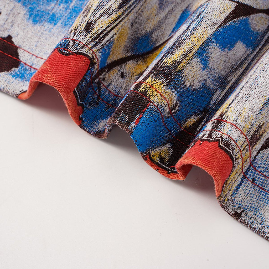 Godspeed Rock Graphic Acid-Wash T-Shirt ¡ª detail