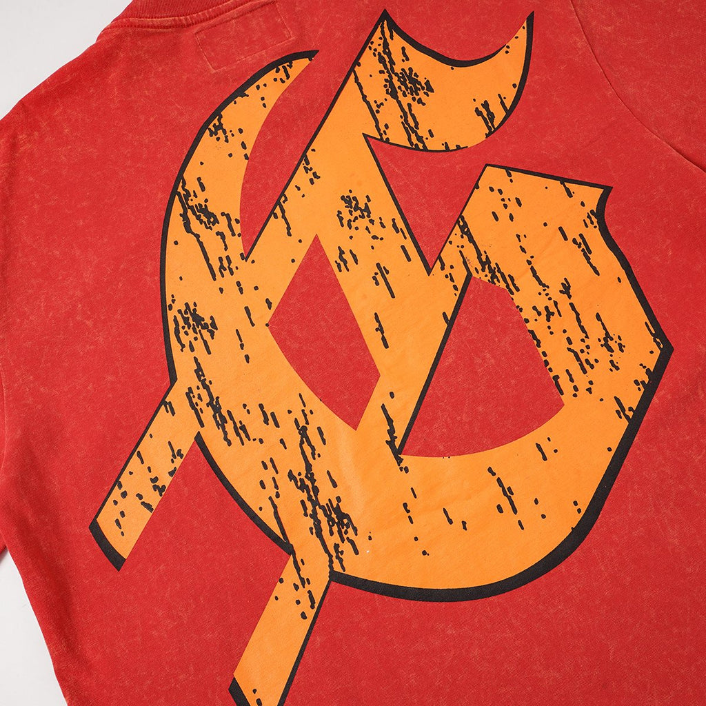 Godspeed Rock Graphic Acid-Wash T-Shirt ¡ª detail