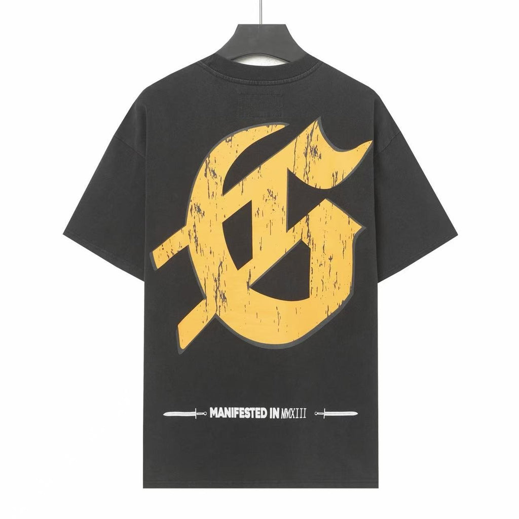 Godspeed Rock Graphic Acid-Wash T-Shirt ¡ª back