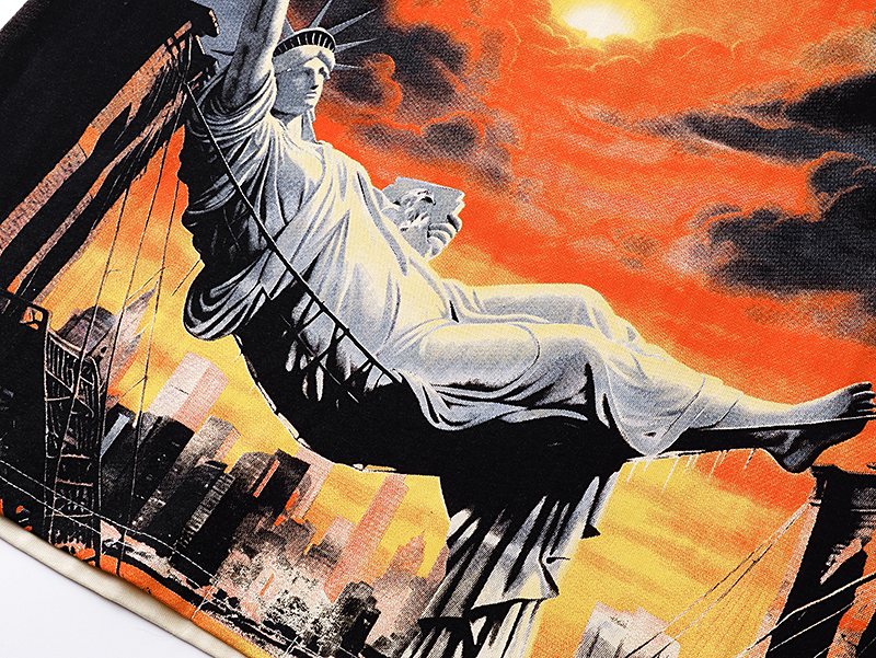Godspeed Out of Many One Statue Graphic T-Shirt ¡ª detail