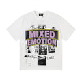 MIXED EMOTION White Graphic T-Shirt ¡ª hero