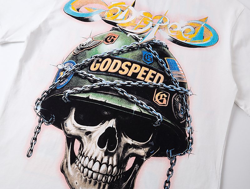 Godspeed Out of Many Skull Graphic T-Shirt ¡ª detail