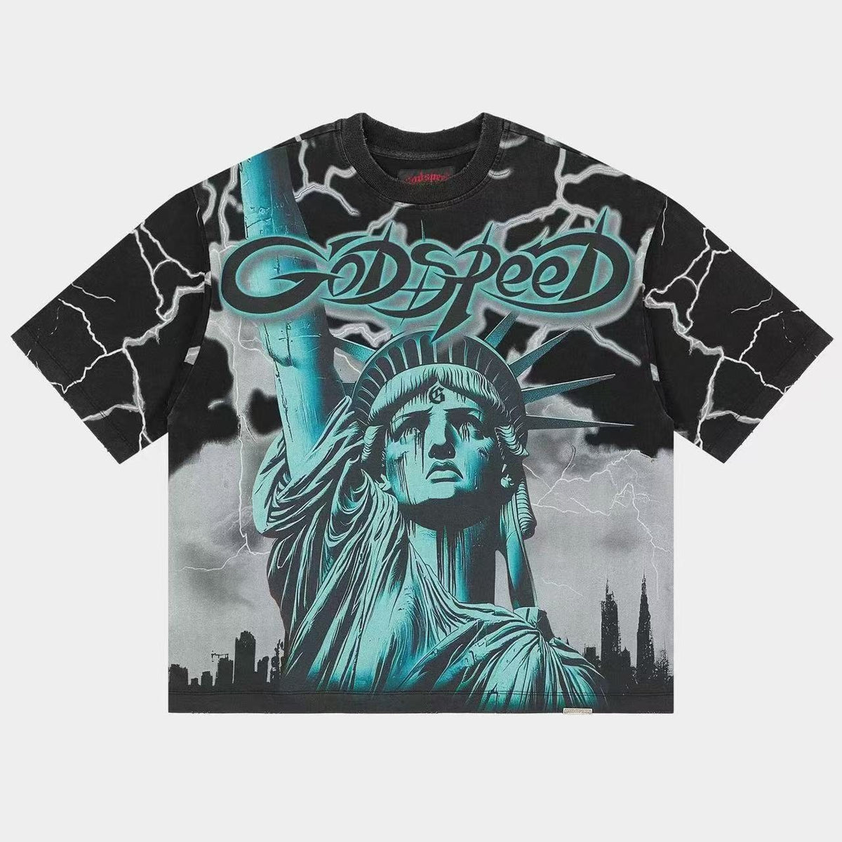 Godspeed Statue of Liberty Graphic T-Shirt ¡ª front