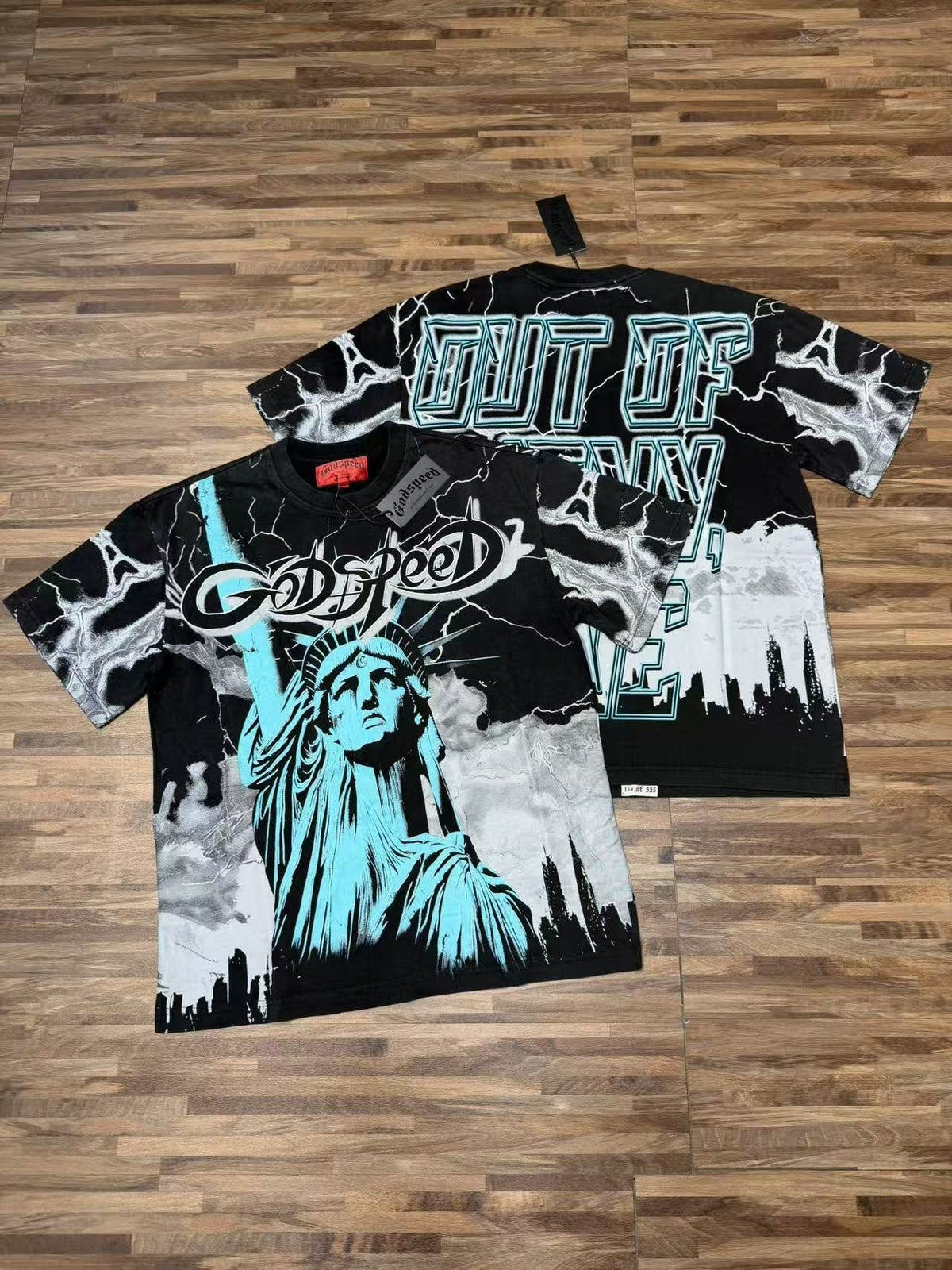 Godspeed Statue of Liberty Graphic T-Shirt ¡ª comparison