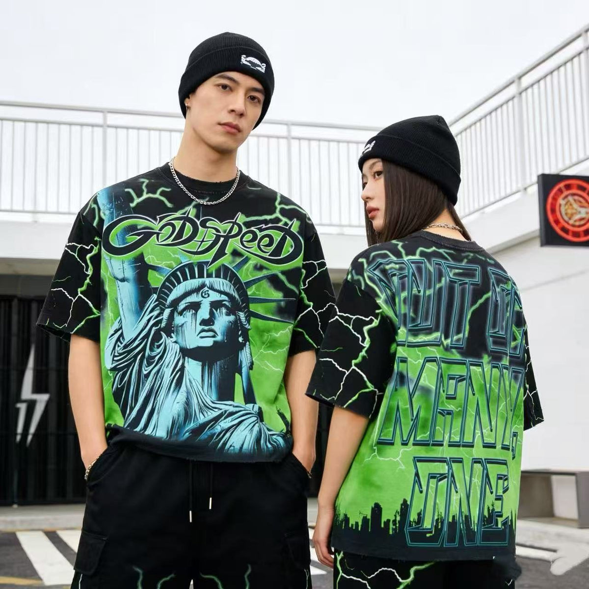 Godspeed Out of Many One Graphic T-Shirt ¡ª context