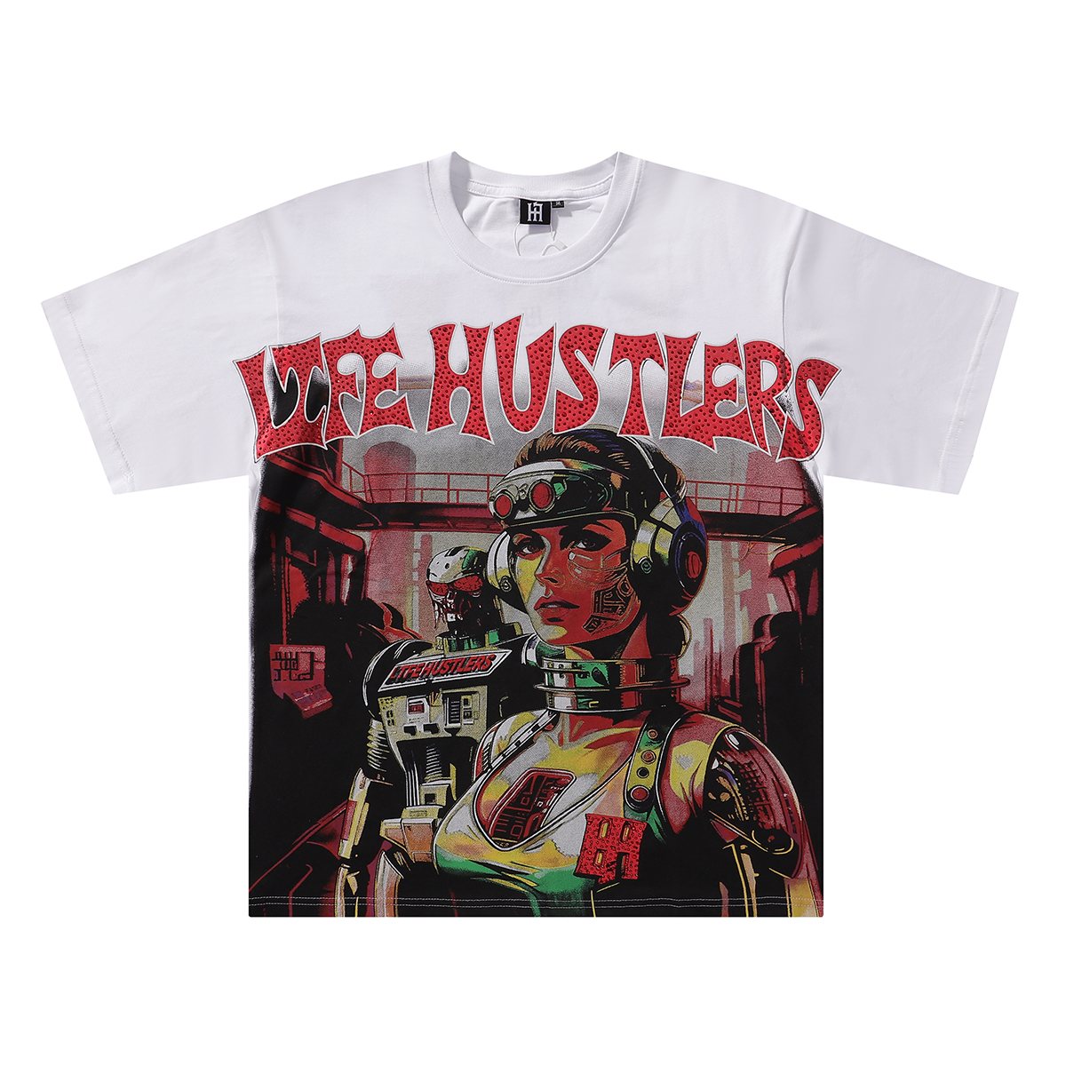 Life Hustlere No Days Off Astronaut Graphic T-Shirt ¡ª front