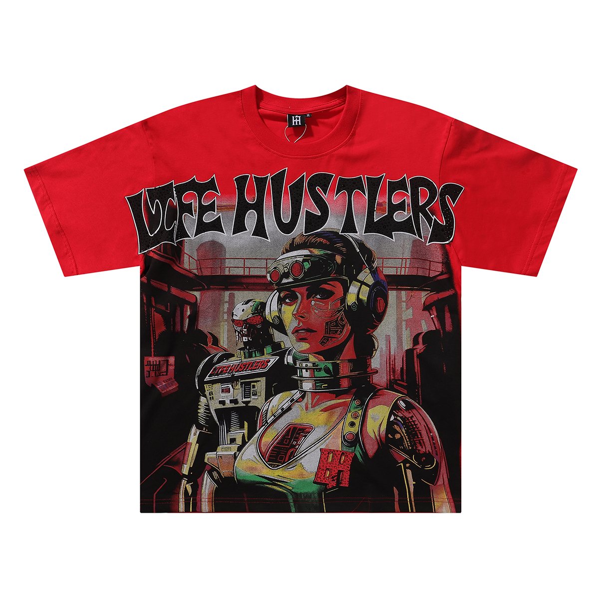 Life Hustlere No Days Off Astronaut Graphic T-Shirt ¡ª front