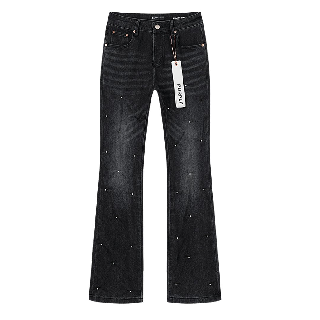Purple Brand Black Embellished Jeans ¡ª hero