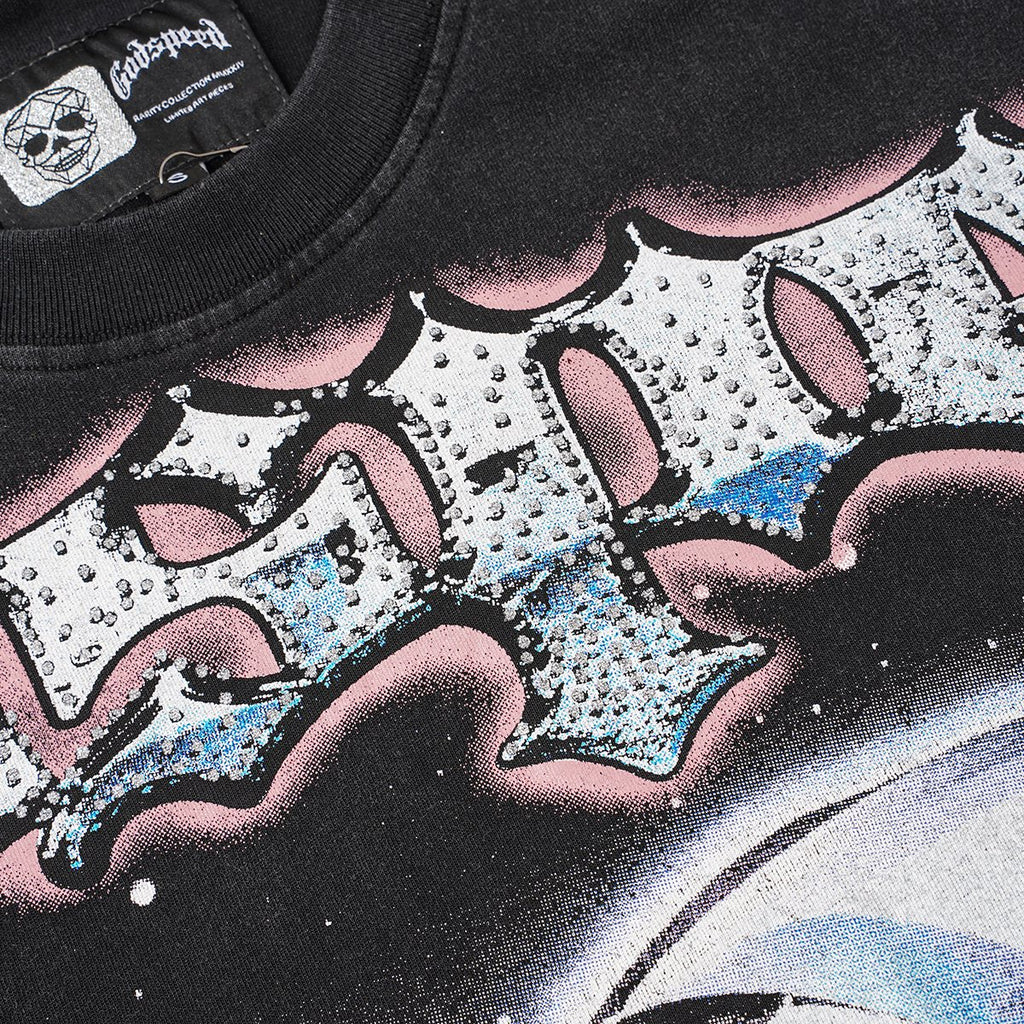 Godspeed Astronaut Face Graphic T-Shirt ¡ª detail