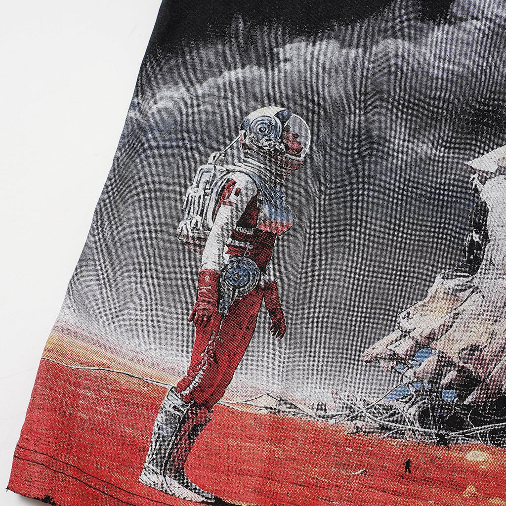 Godspeed Astronaut Skull Graphic T-Shirt ¡ª detail