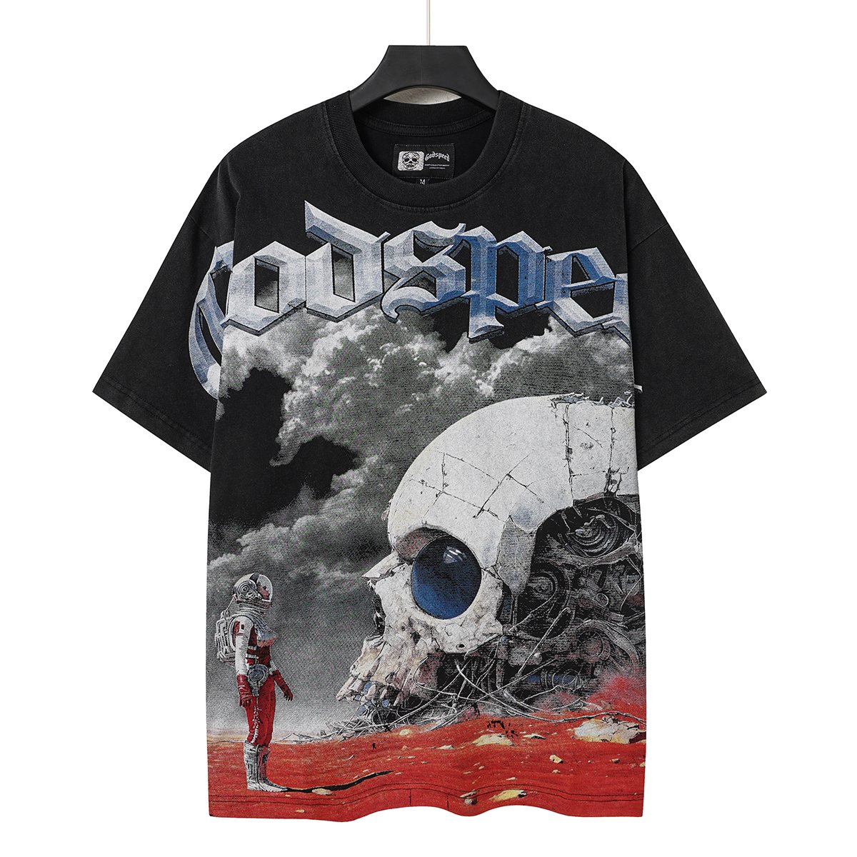 Godspeed Astronaut Skull Graphic T-Shirt ¡ª hero