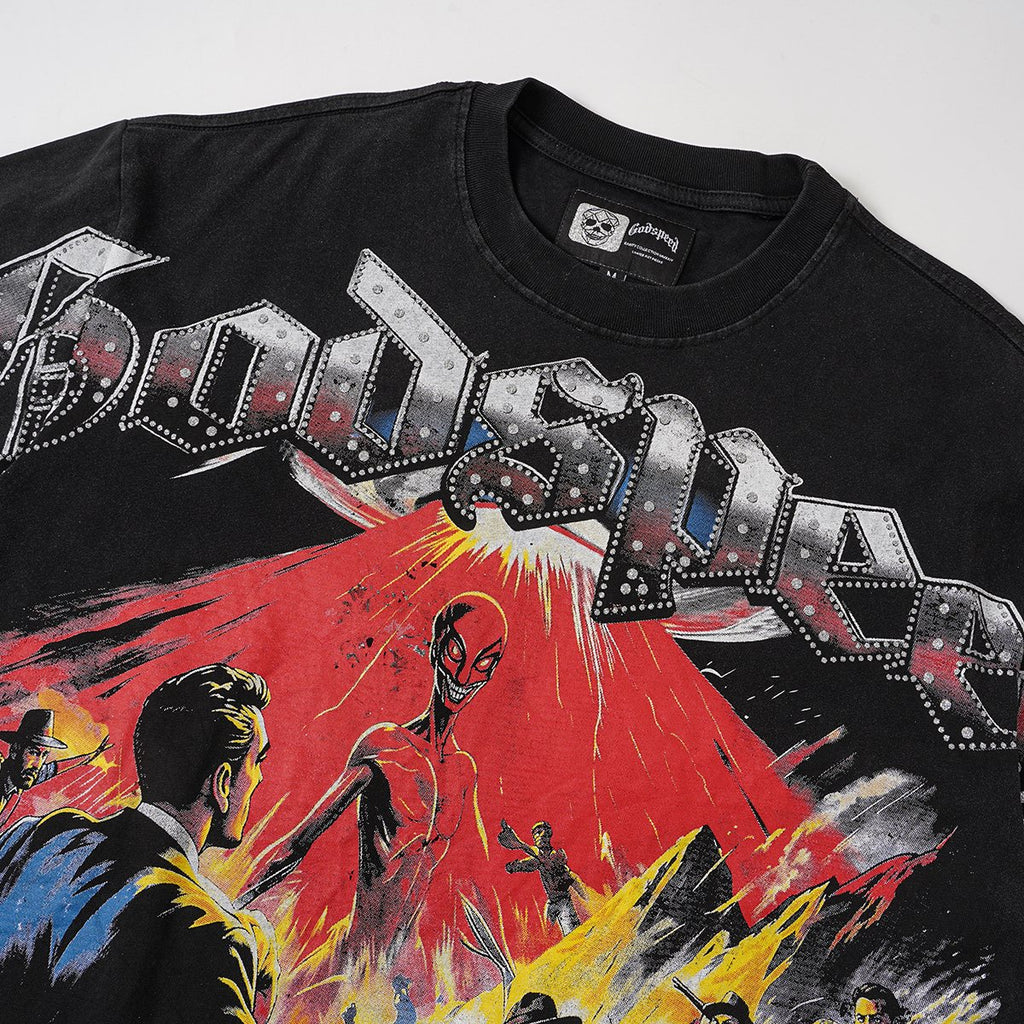Godspeed Washed Rock Graphic T-Shirt ¡ª detail