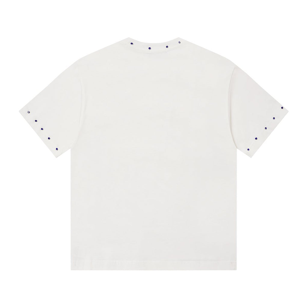 MIXED EMOTION Angel Graphic Studded-Trim T-Shirt ¡ª back