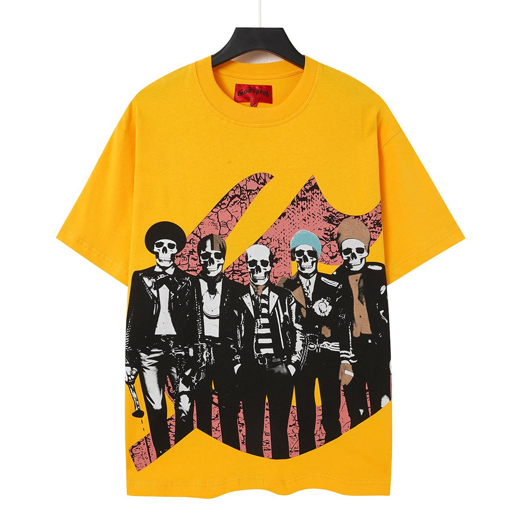 Godspeed Skeleton Band Guitar Graphic T-Shirt ¡ª hero