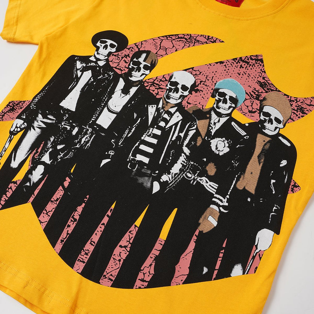 Godspeed Skeleton Band Guitar Graphic T-Shirt ¡ª detail