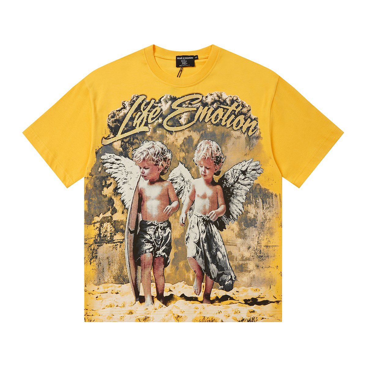 MIXED EMOTION Front Rhinestone Graphic T-Shirt ¡ª front