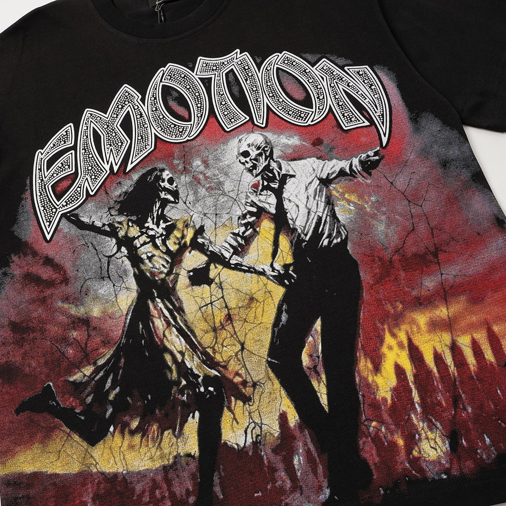 MIXED EMOTION Skeleton Graphic T-Shirt ¡ª detail