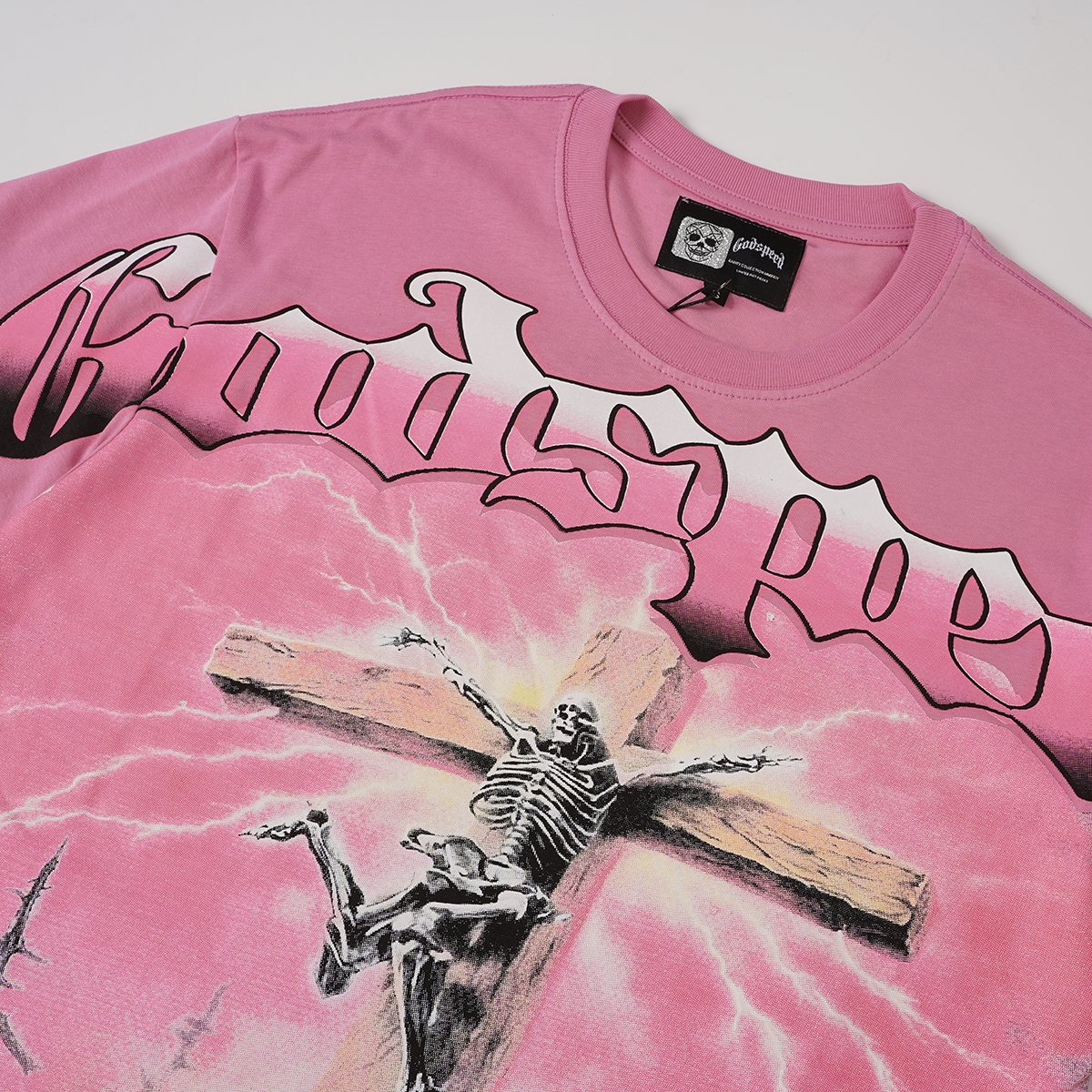Godspeed Pink Graphic Short-Sleeve T-Shirt ¡ª detail