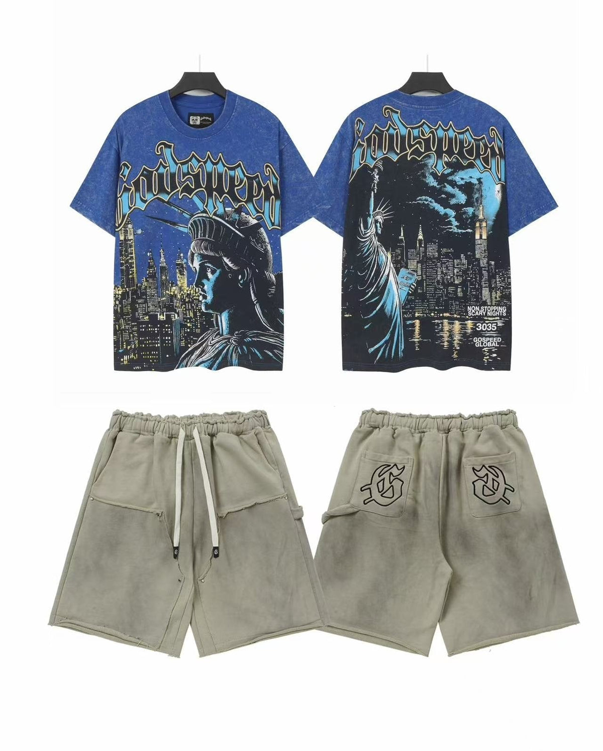 Godspeed City Statue Short-Sleeve Set ¡ª front