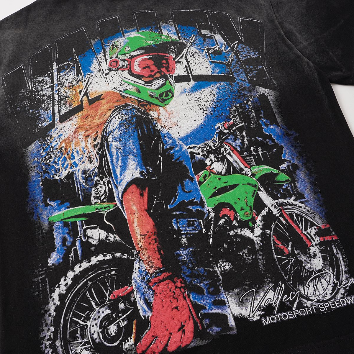 VALLEY Motorsport Speedway Graphic T-Shirt ¡ª detail