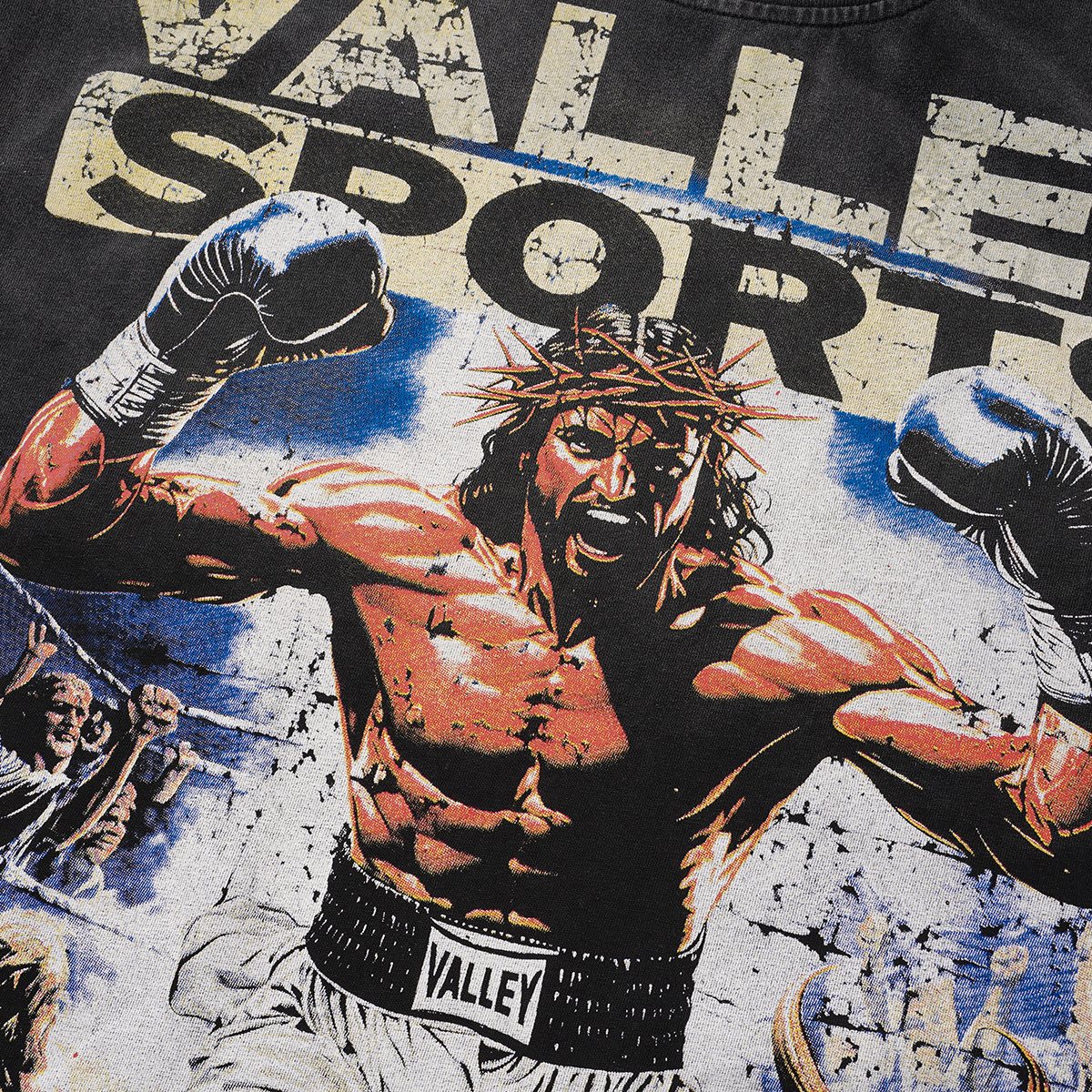 VALLEY Boxing Before Death Graphic T-Shirt ¡ª detail
