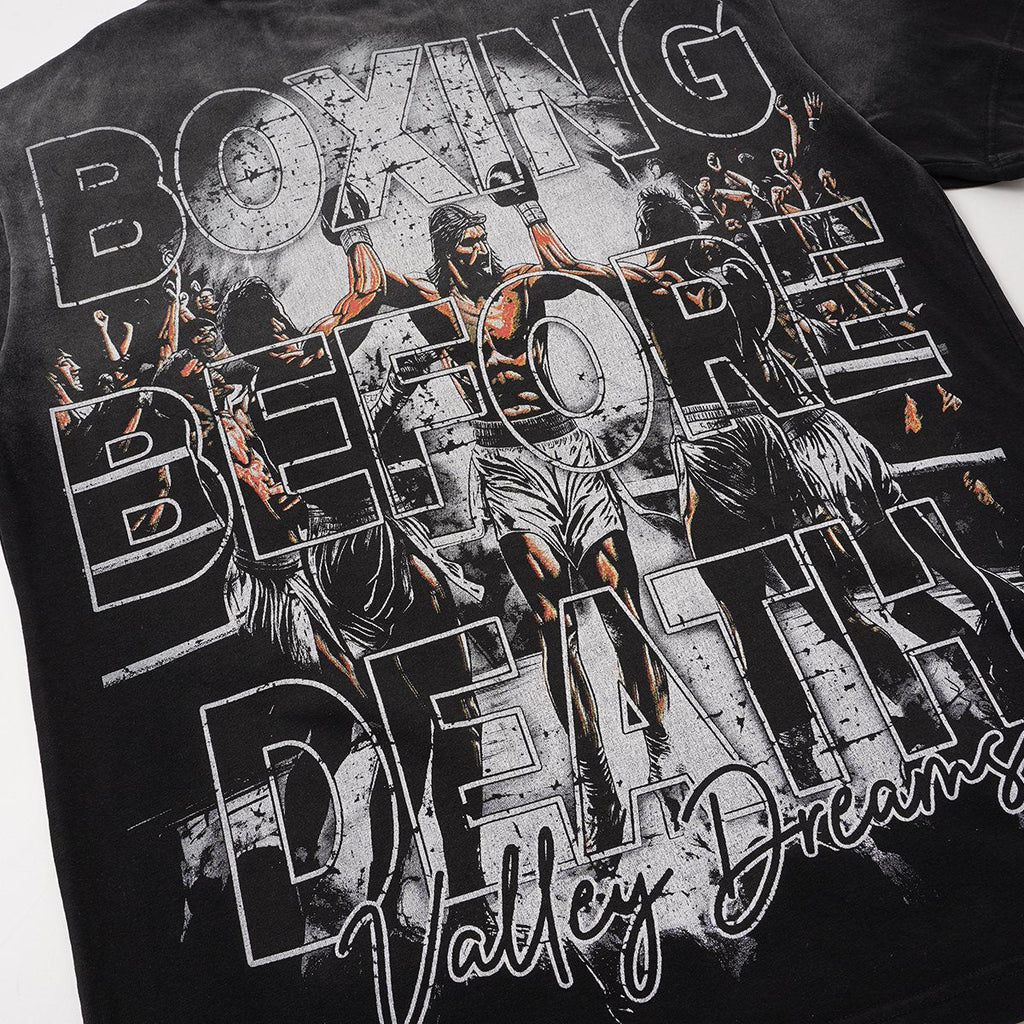 VALLEY Boxing Before Death Graphic T-Shirt ¡ª detail