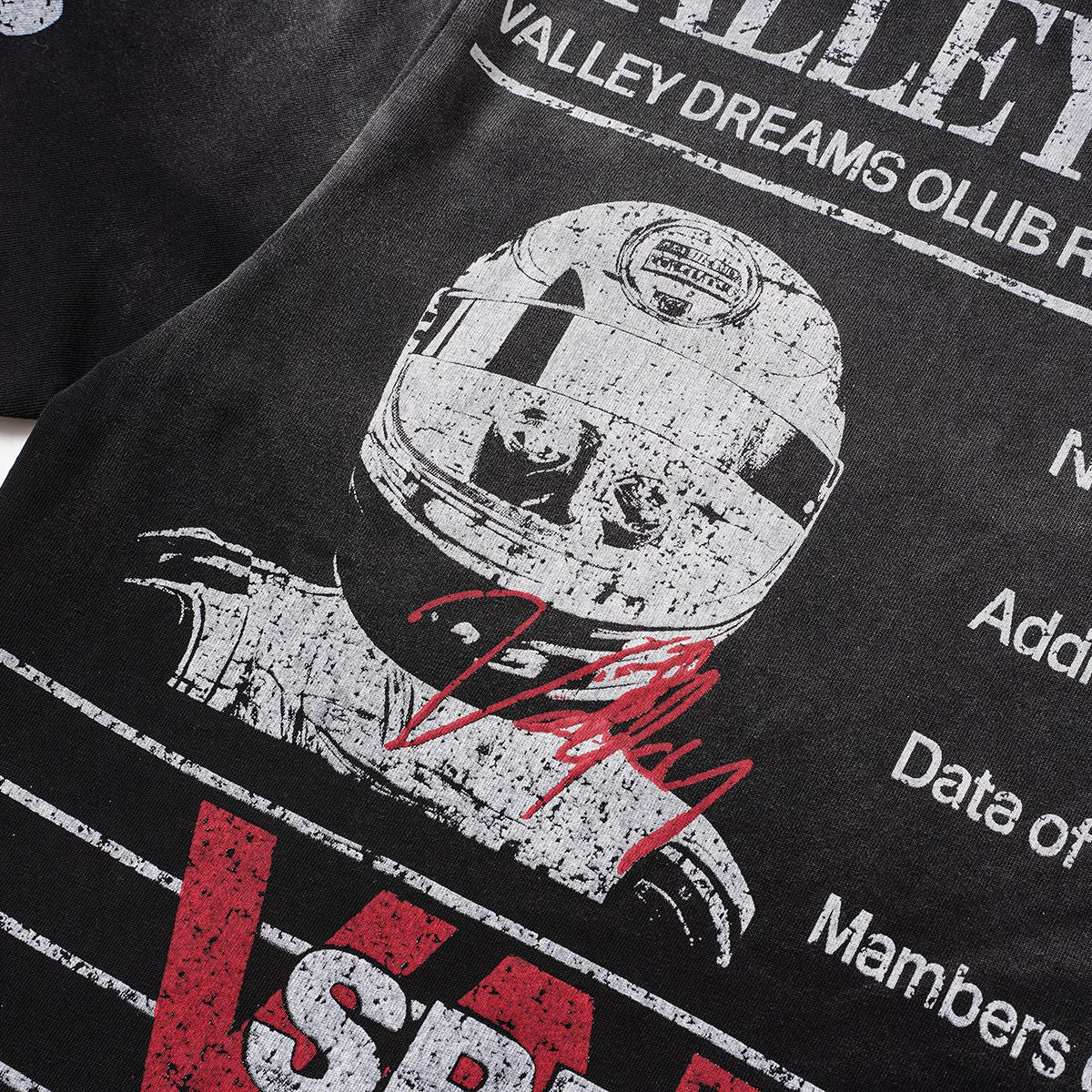 VALLEY Speedway Racing Graphic T-Shirt ¡ª detail