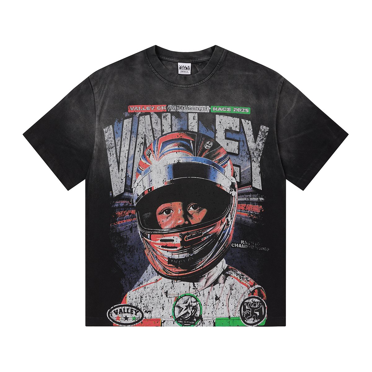 VALLEY Speedway 888 Racing Helmet Graphic T-Shirt ¡ª front