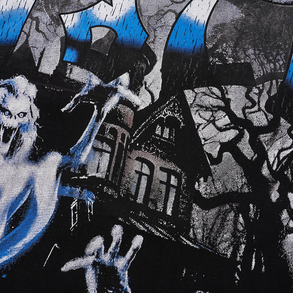 VALE USA Haunted House Ghost Graphic T-Shirt ¡ª detail