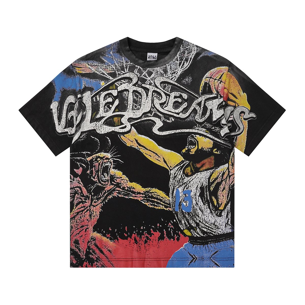 VALLEY Basketball Animal Graphic Short-Sleeve T-Shirt ¡ª hero