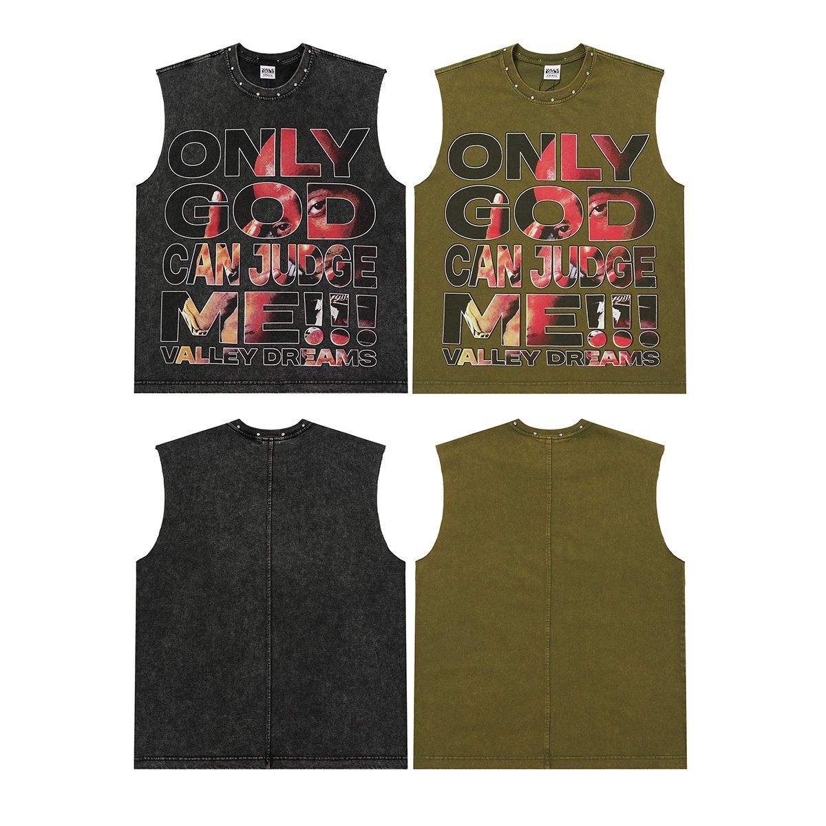 VALLEY Only God Can Judge Me Sleeveless T-Shirt ¡ª comparison