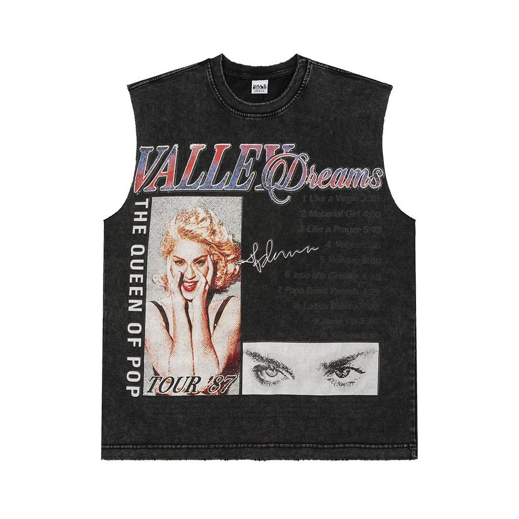 VALLEY Dreams Graphic Sleeveless T-Shirt ¡ª front