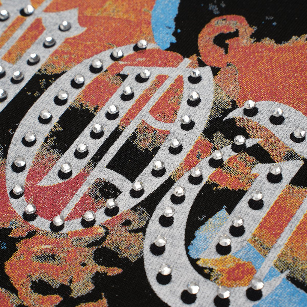 MIXED EMOTION Rhinestone Graphic T-Shirt ¡ª detail