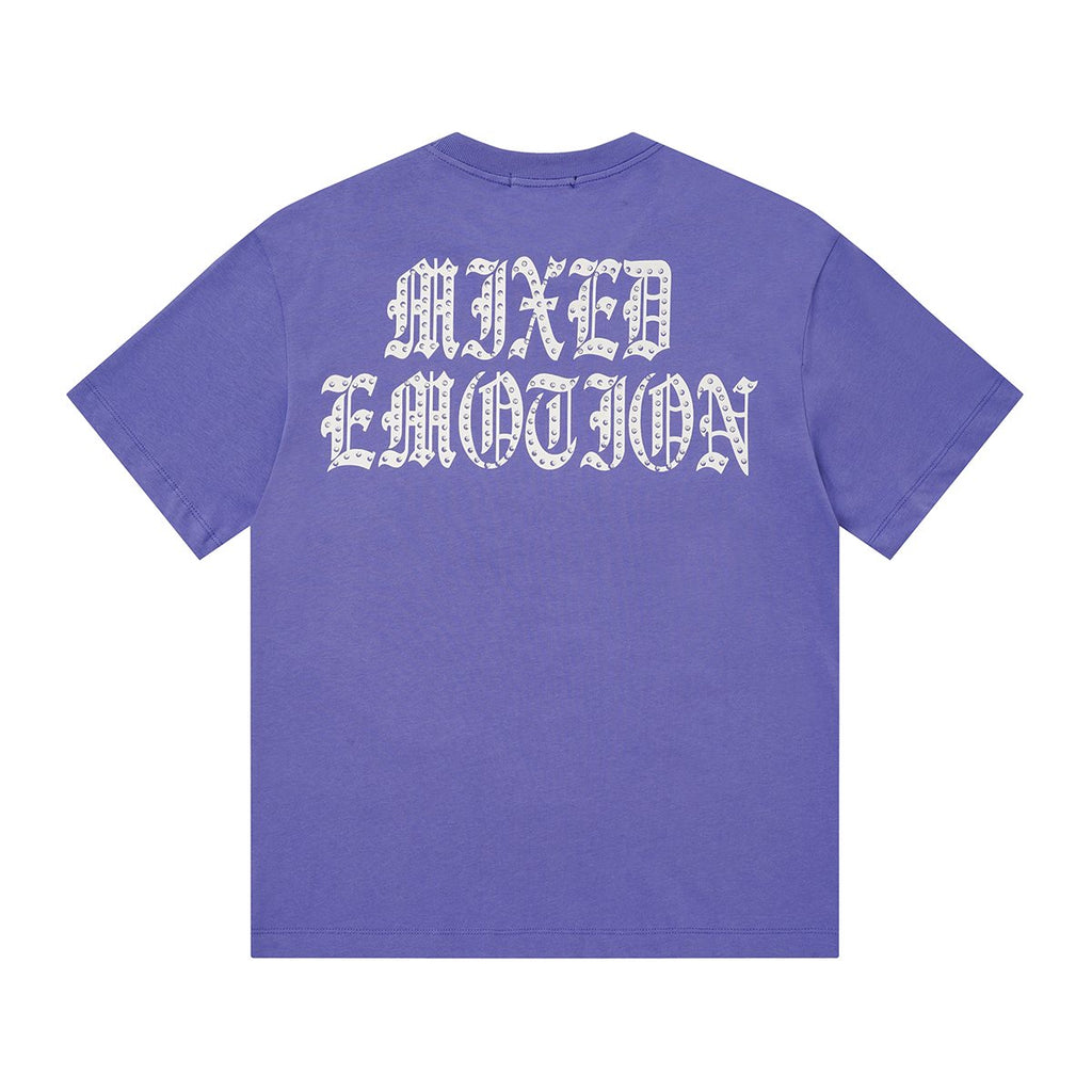 MIXED EMOTION Rhinestone Graphic T-Shirt ¡ª back