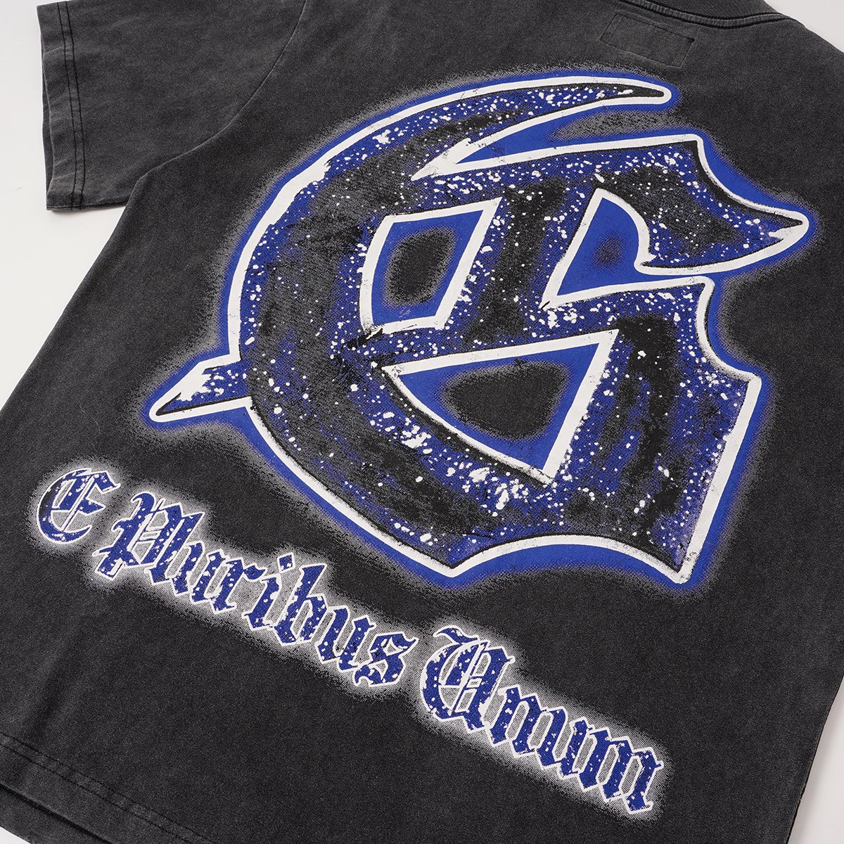 Godspeed Spaceship Graphic Washed Black T-Shirt ¡ª detail