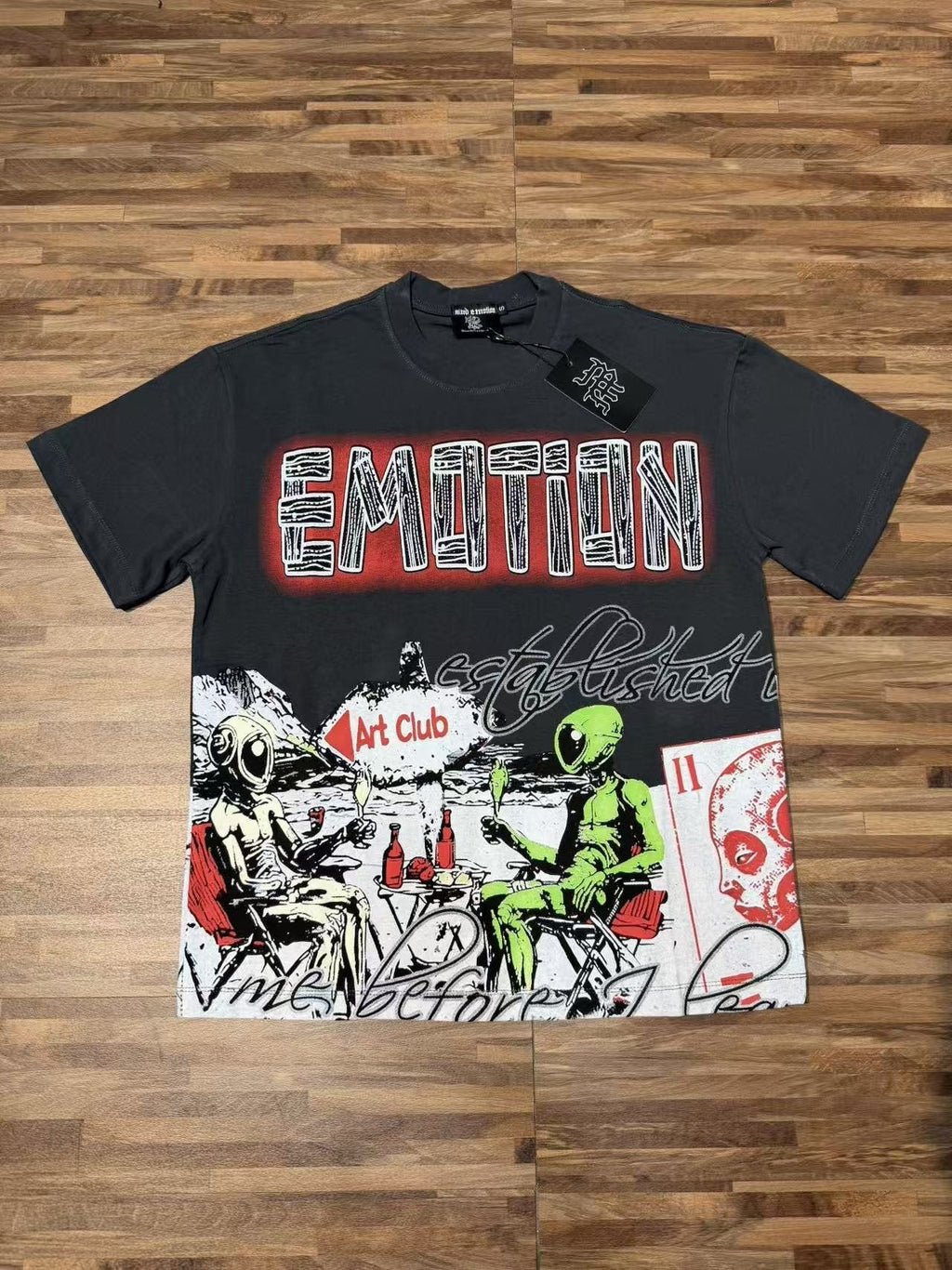 MIXED EMOTION Front and Back Graphic T-Shirt ¡ª front