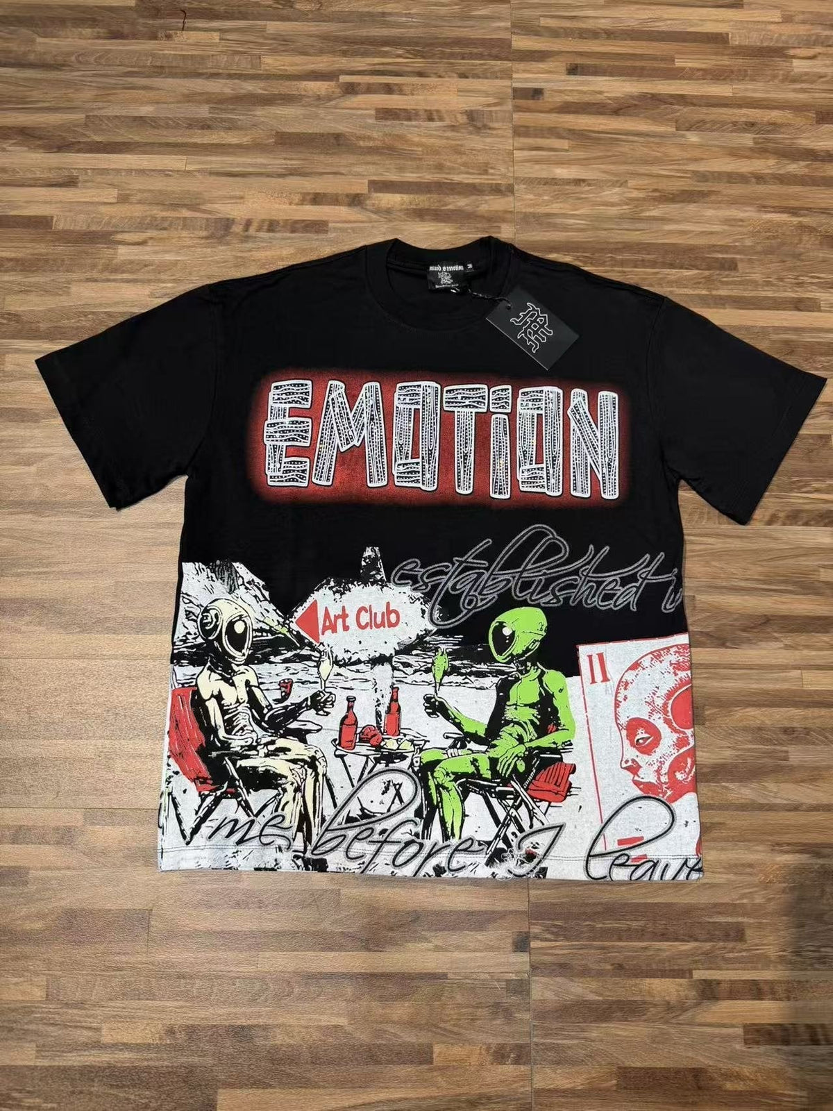 MIXED EMOTION Front and Back Graphic T-Shirt ¡ª front