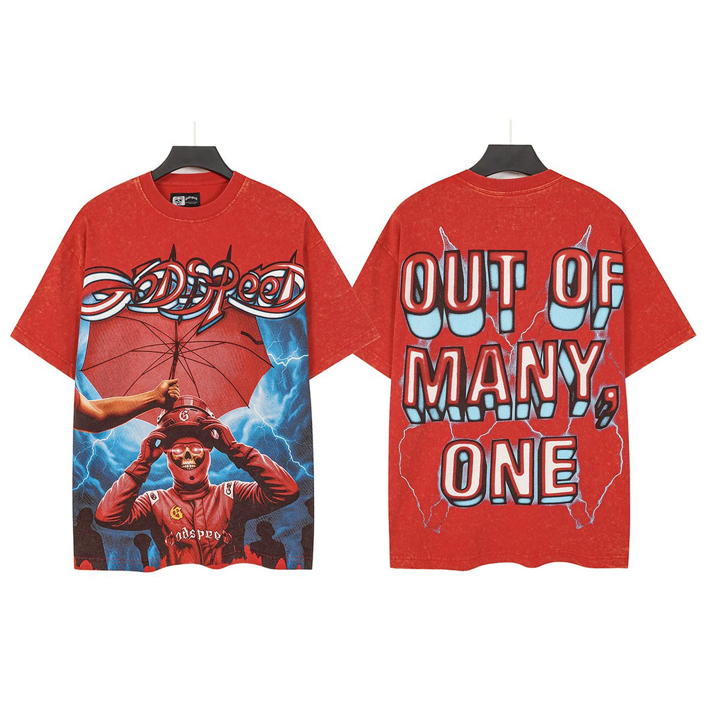 Godspeed Washed Graphic Short-Sleeve T-Shirt ¡ª hero