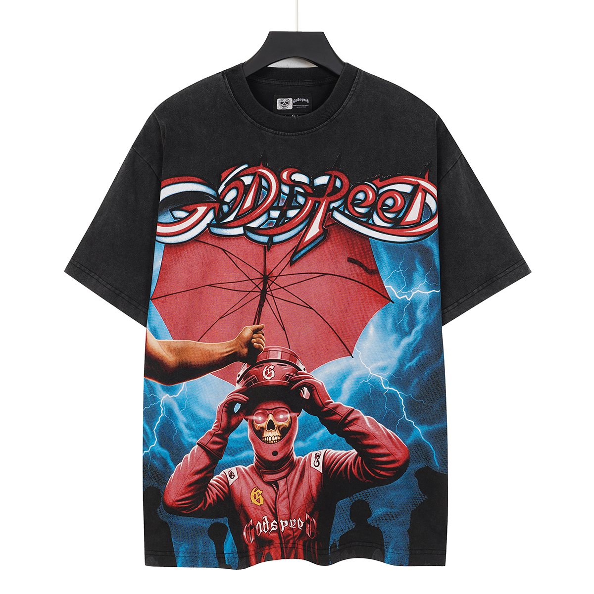 Godspeed Washed Graphic Short-Sleeve T-Shirt ¡ª front