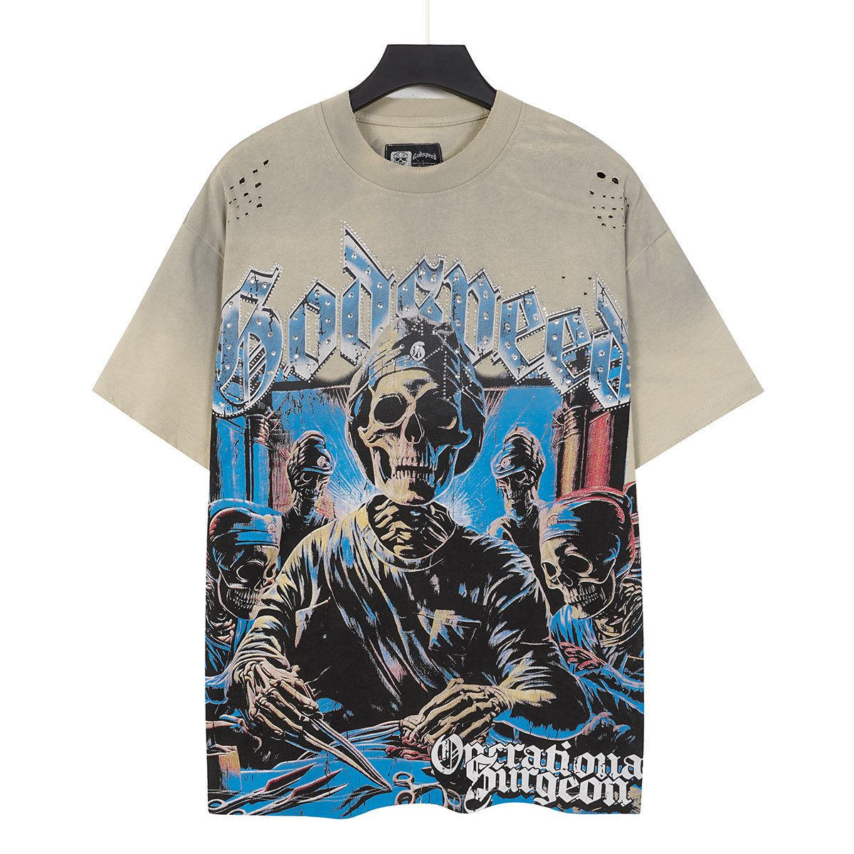 Godspeed Operational Surgeon Distressed Graphic T-Shirt ¡ª front