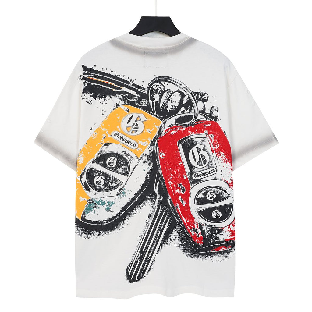 Godspeed Car Key Graphic T-Shirt ¡ª back