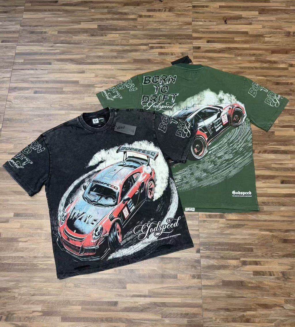 Godspeed Born to Drift Racing Graphic T-Shirt ¡ª comparison