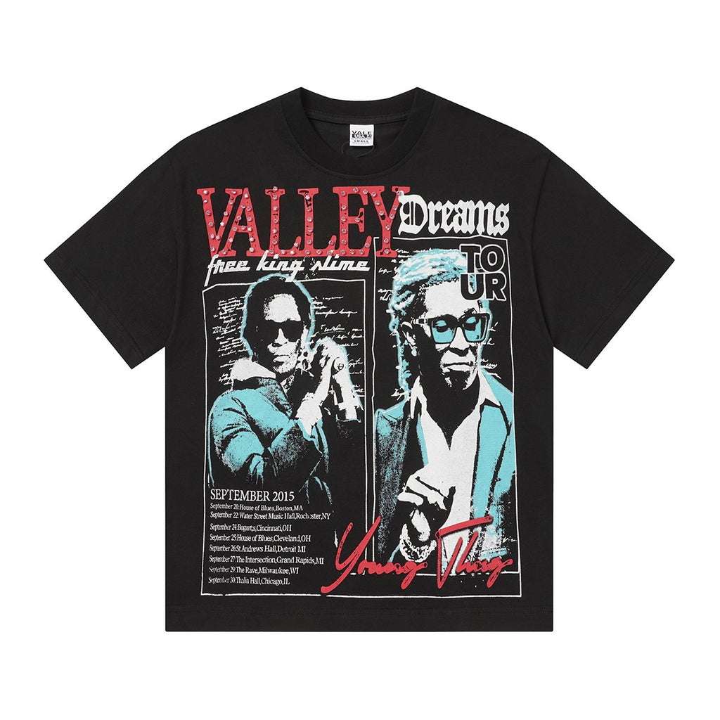 VALLEY Dreams Tour Rhinestone Graphic T-Shirt ¡ª front