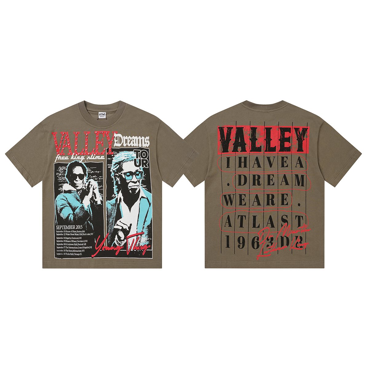 VALLEY Dreams Tour Rhinestone Graphic T-Shirt ¡ª front